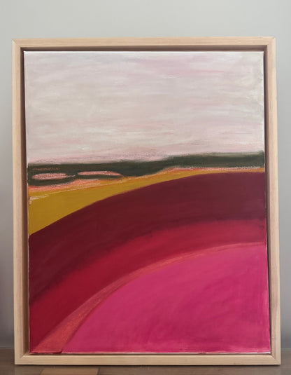 Le retour de la joie.Pastel sec sur toile de coton. Format 40*50cm.