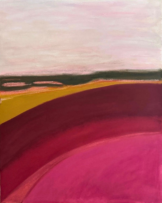 Le retour de la joie.Pastel sec sur toile de coton. Format 40*50cm.