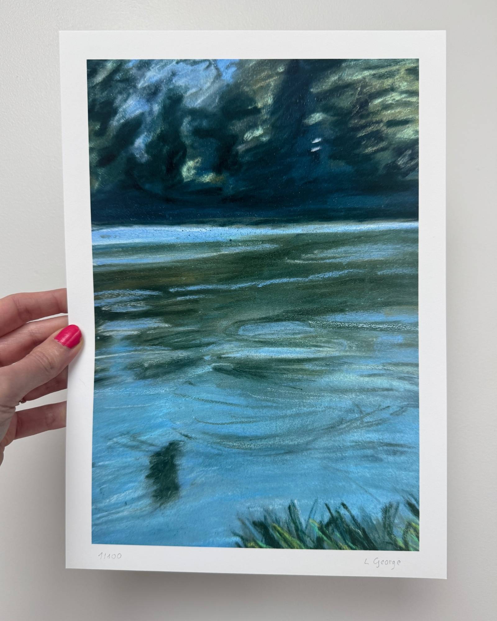 tirage encre pigmentaire fine art  A4 paysage pastel